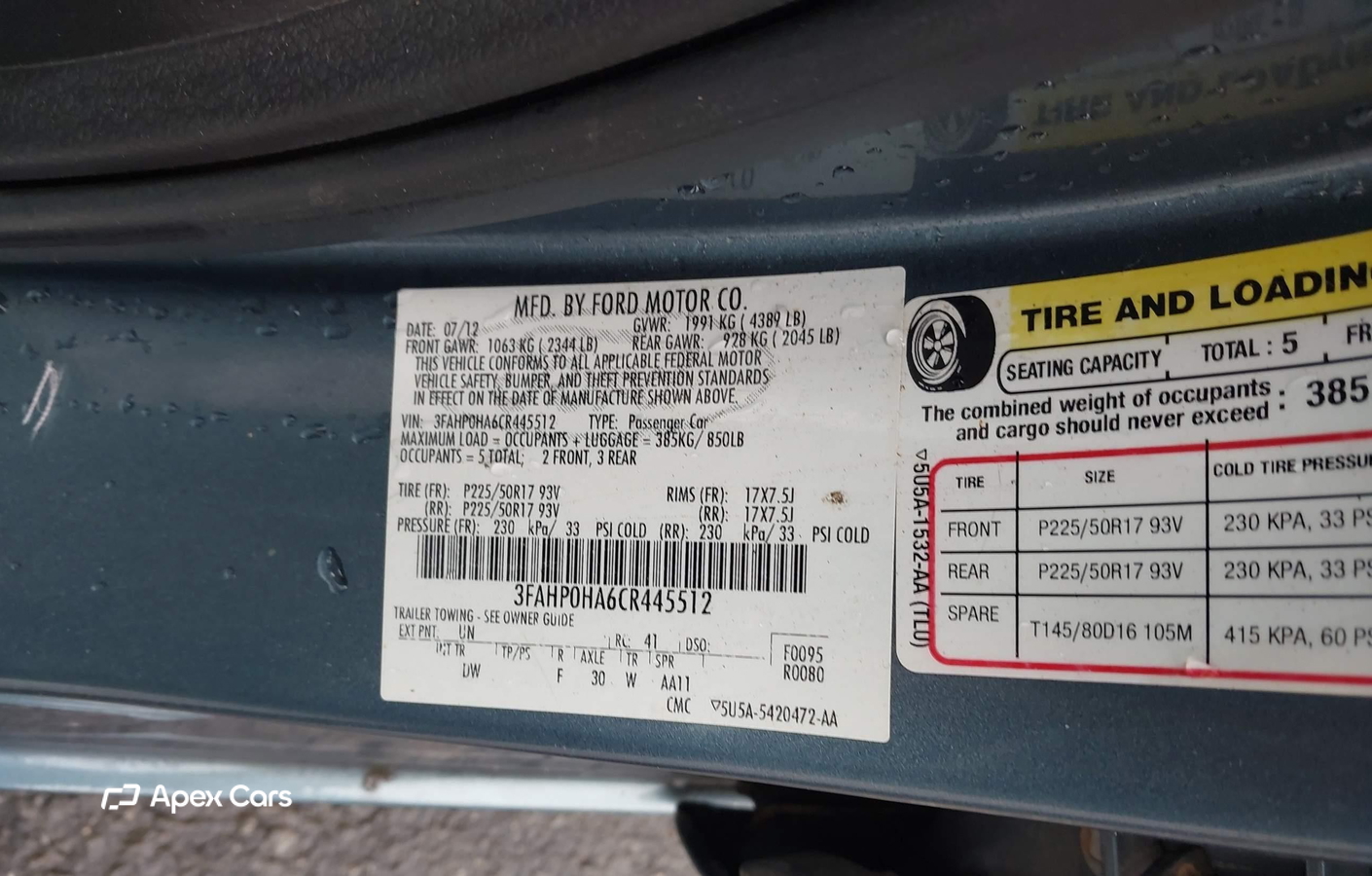 Ford Fusion 2012