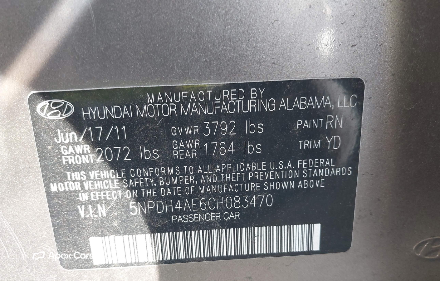 Hyundai Elantra 2012