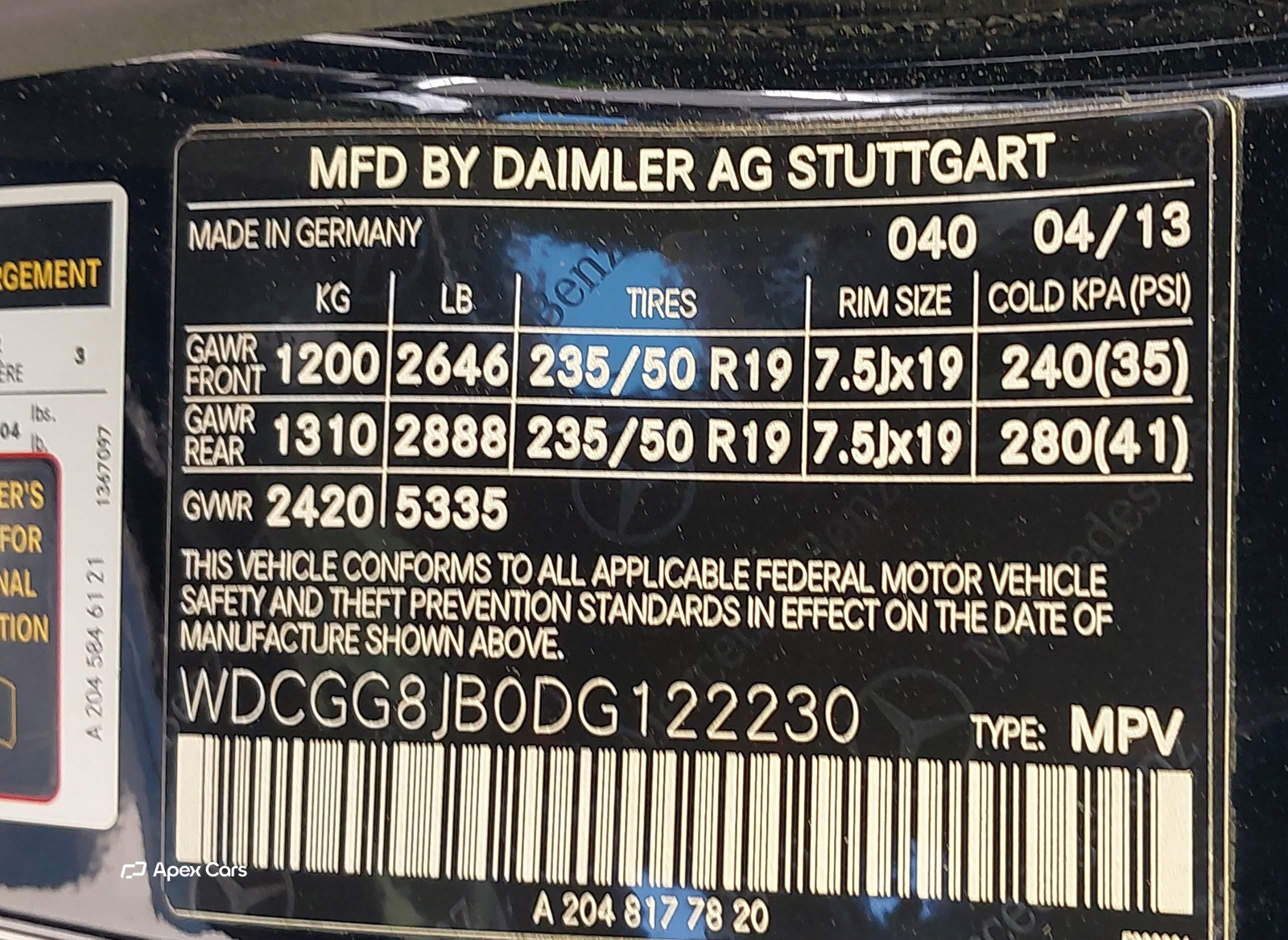 Mercedes-Benz GLK-klasse 2013