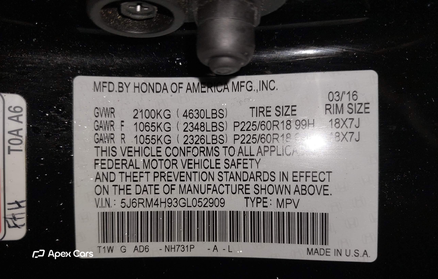 Honda CR-V 2016
