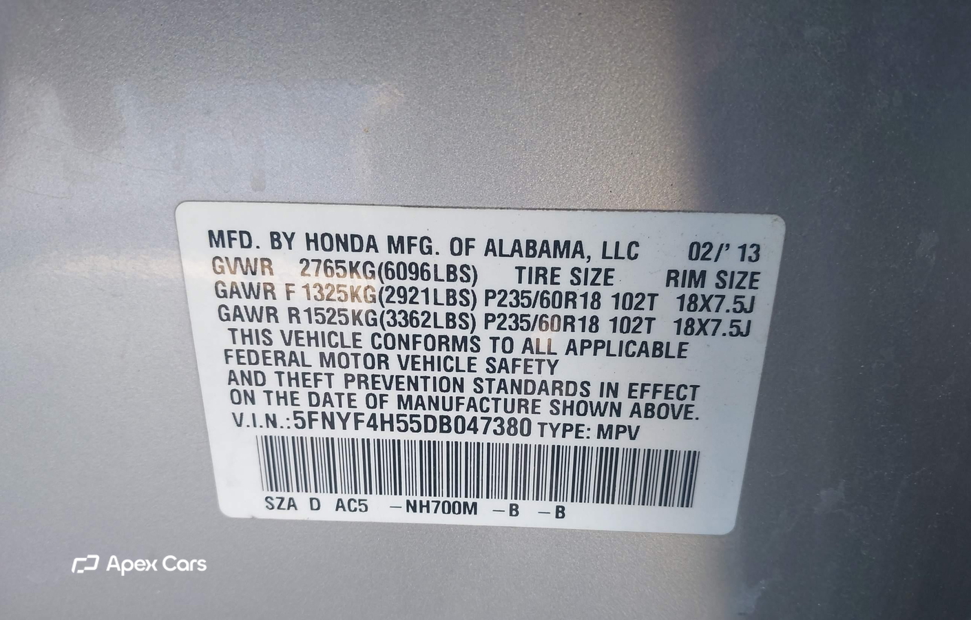 Honda Pilot 2013