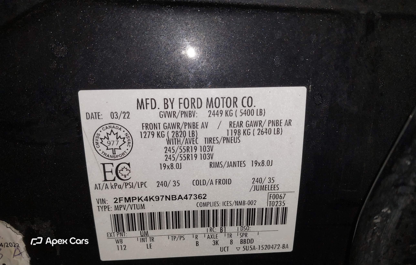Ford Edge 2022