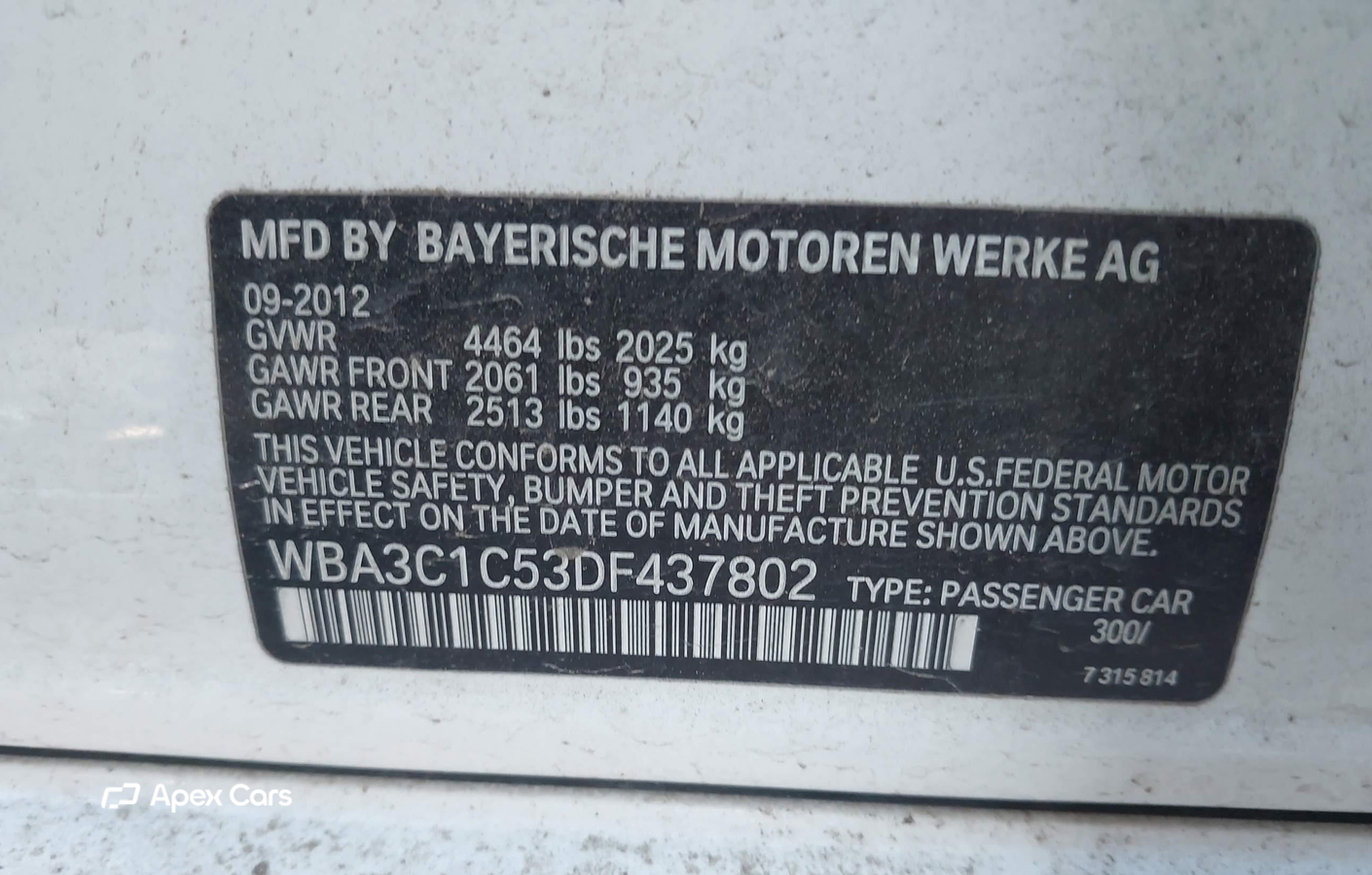 BMW Series 3 2013