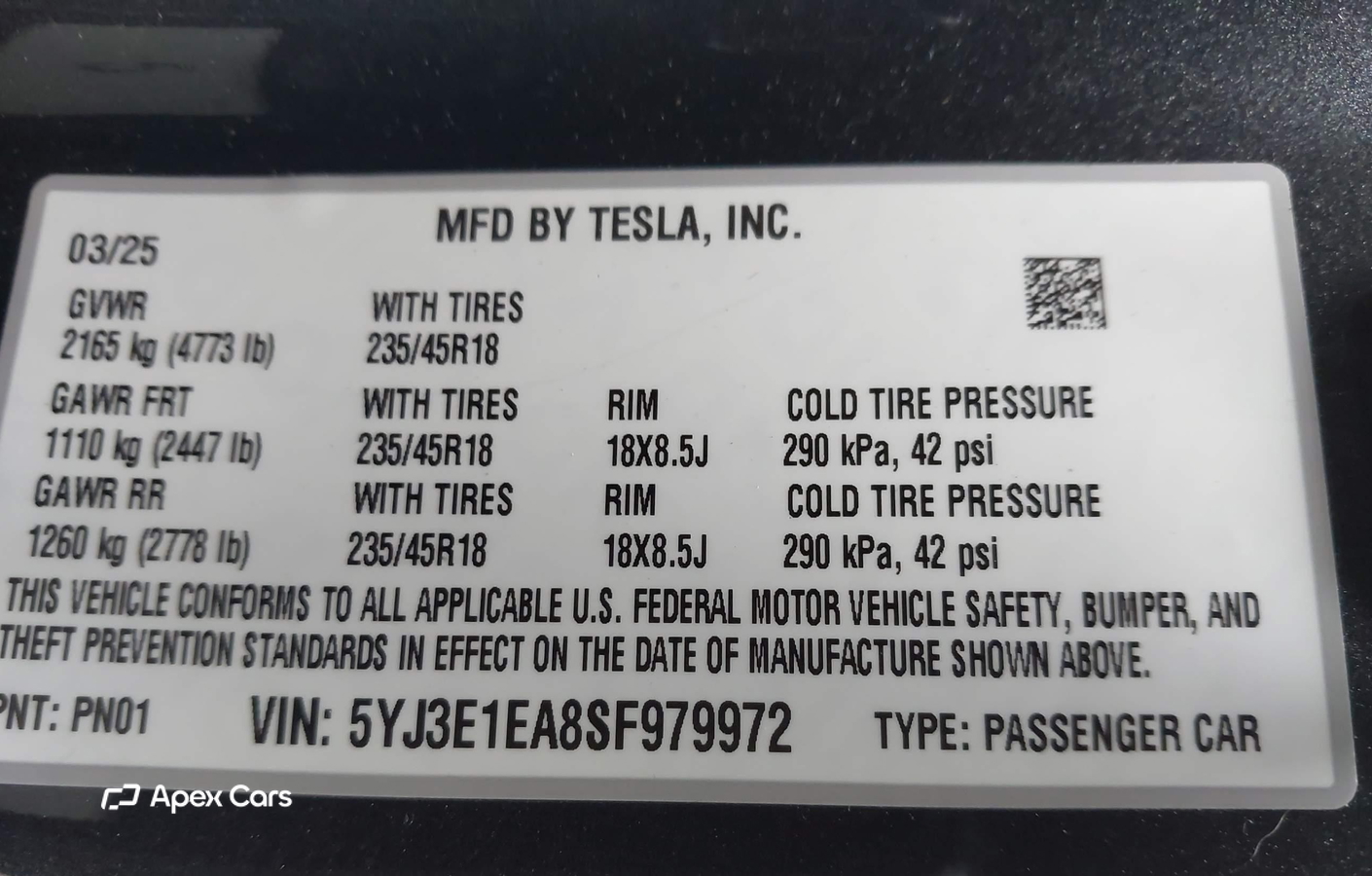 Tesla Model 3 2025