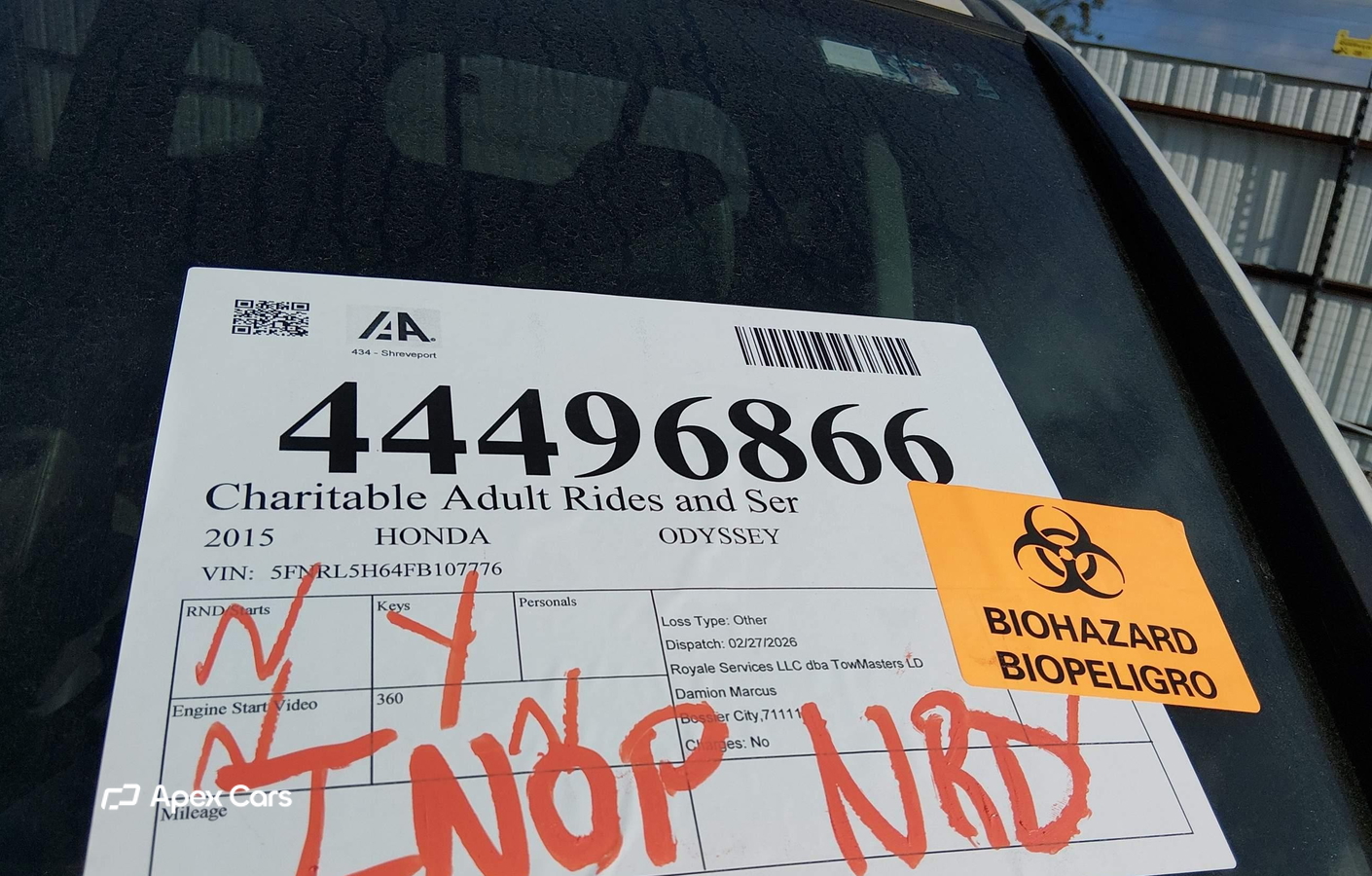 Honda Odyssey 2015