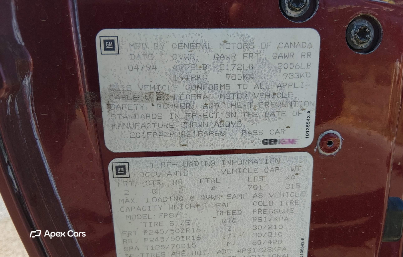 Chevrolet Camaro 1994