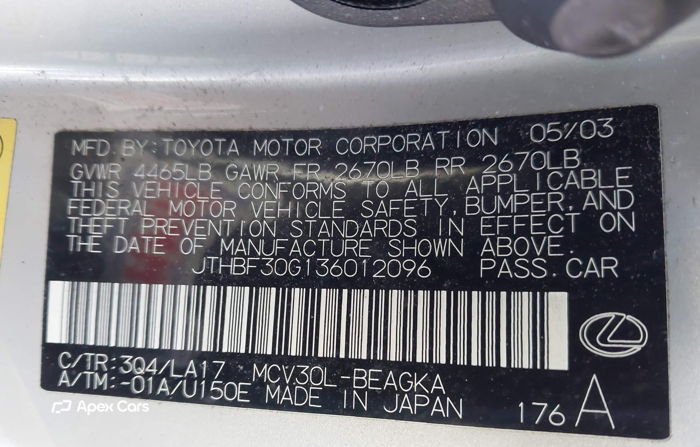Lexus ES 2003