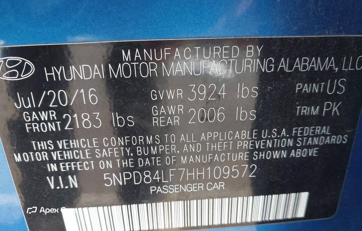 Hyundai Elantra 2017