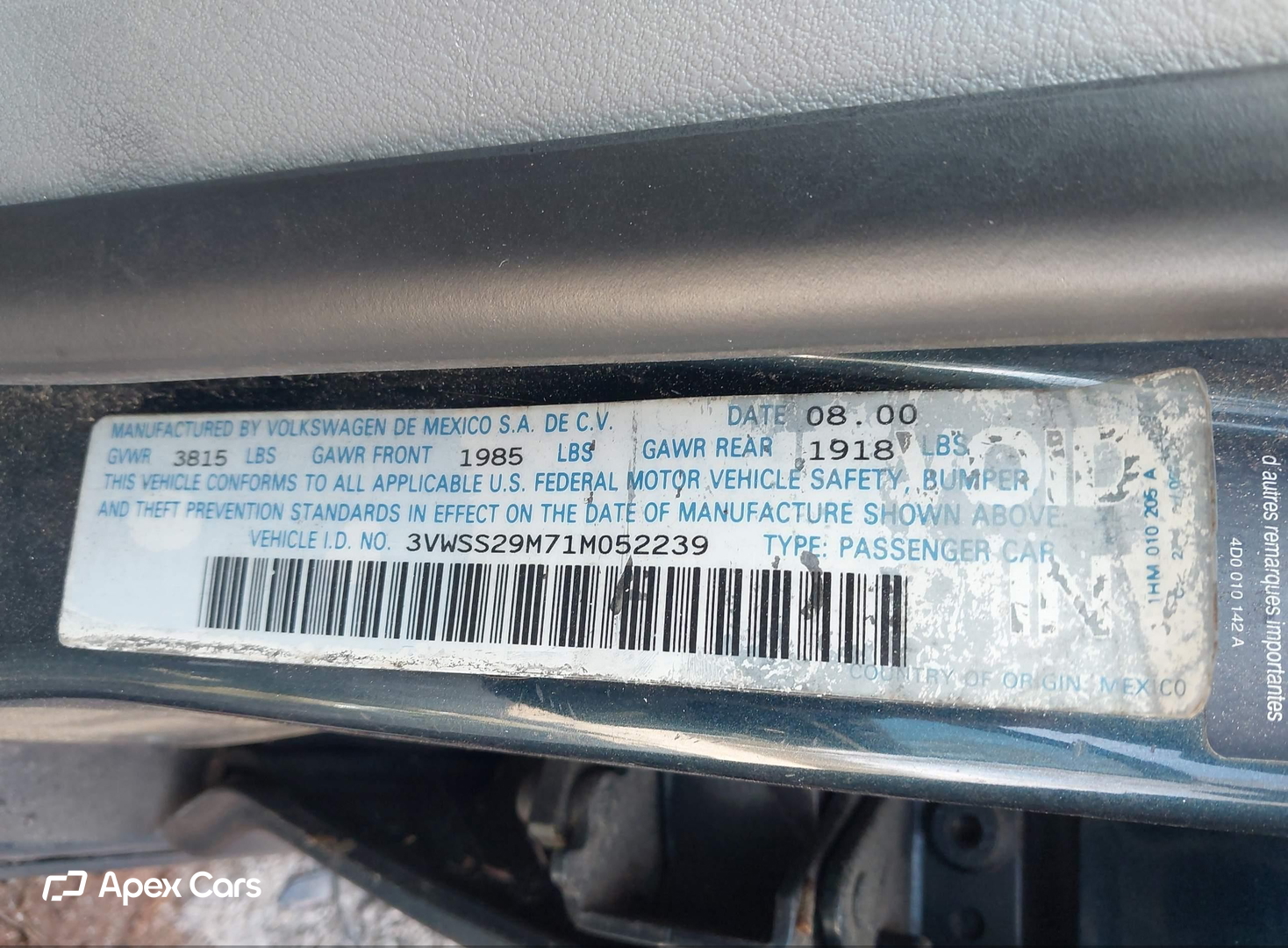 Volkswagen Jetta 2001