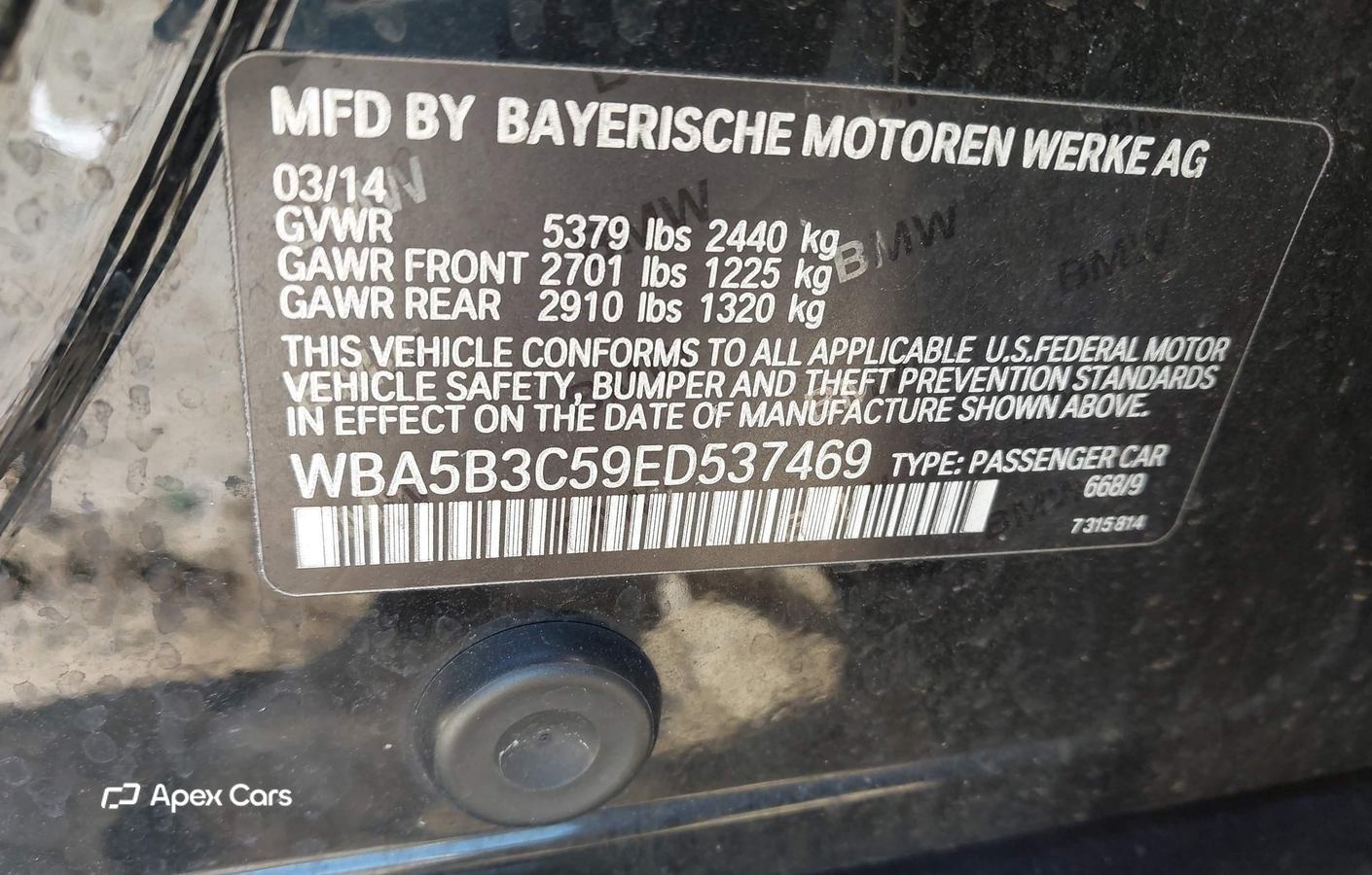 BMW Series 5 2014