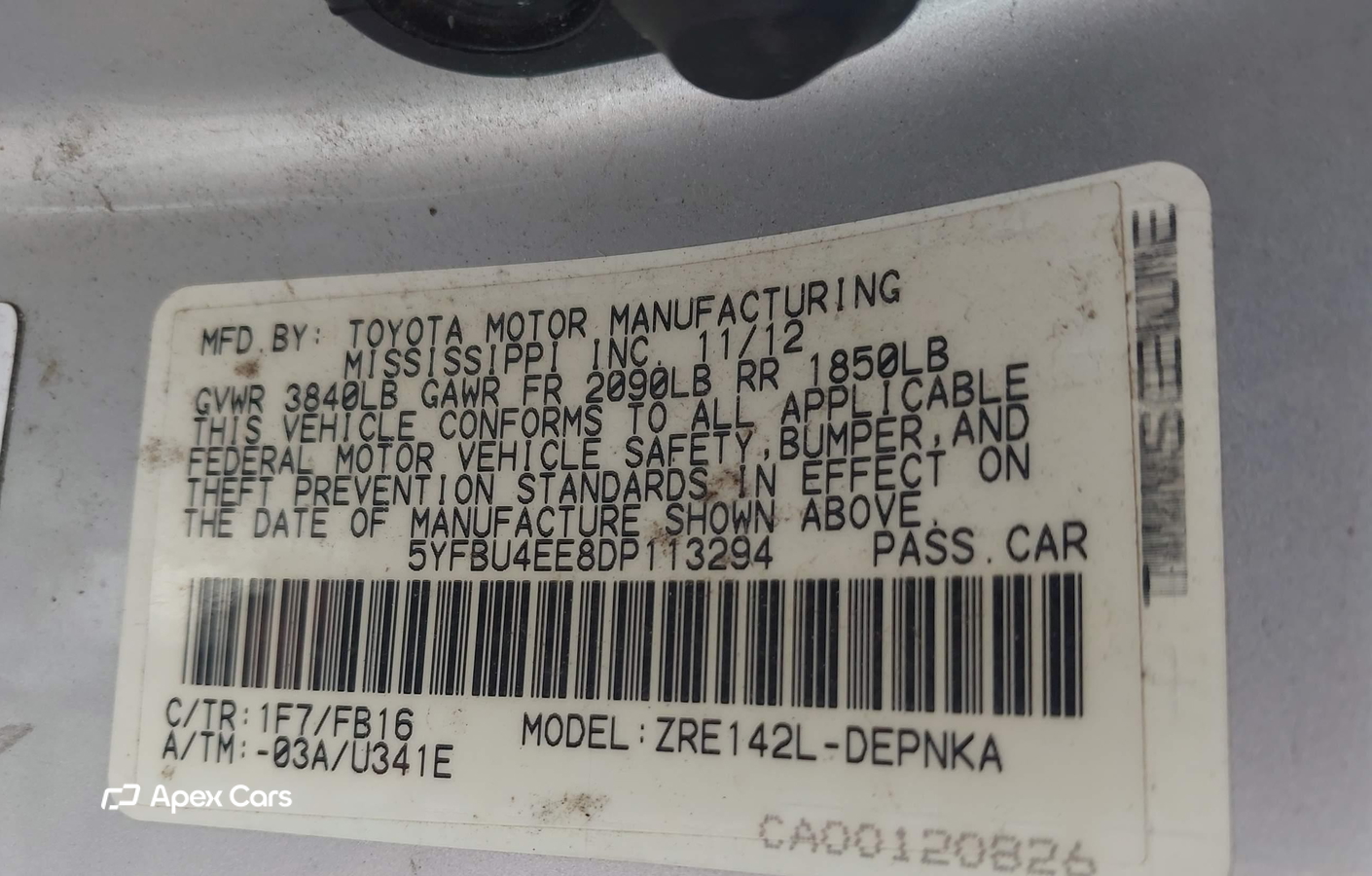 Toyota Corolla 2013