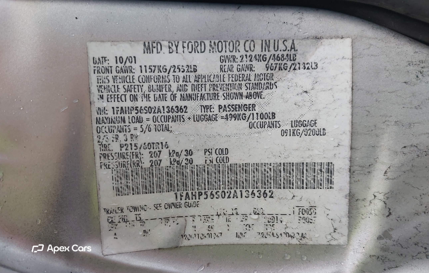 Ford Taurus 2002