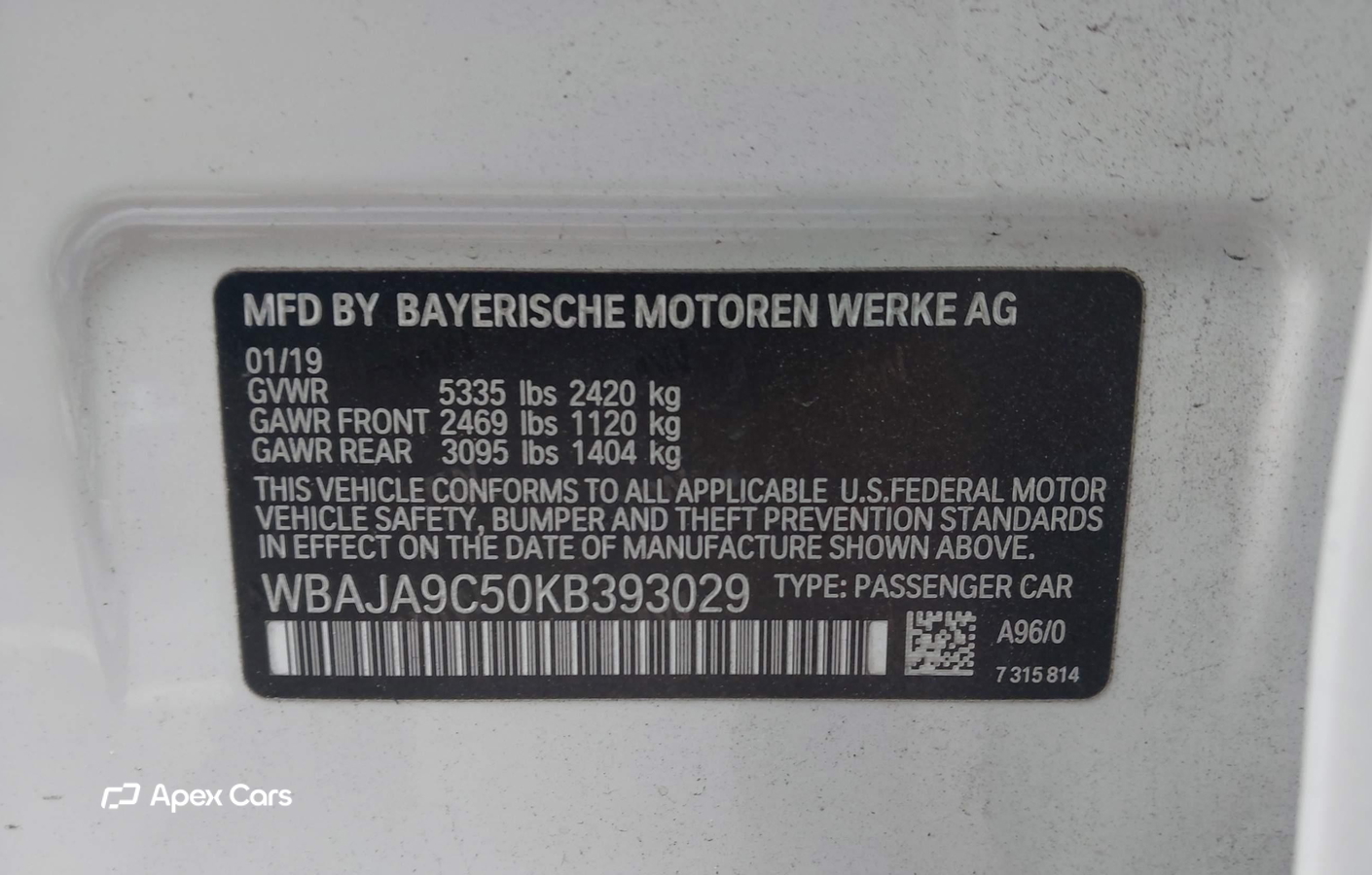 BMW Series 5 2019