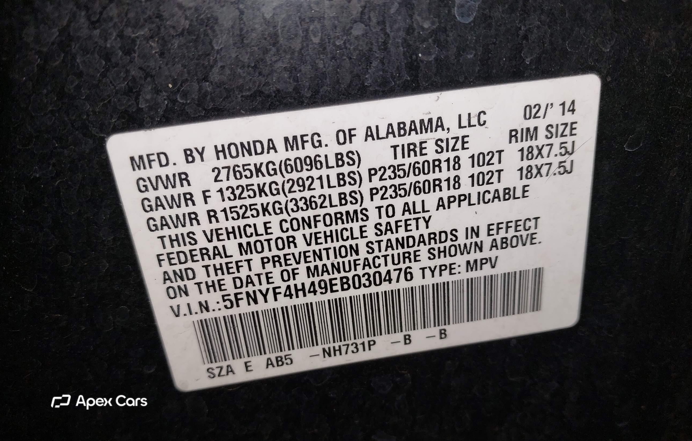 Honda Pilot 2014