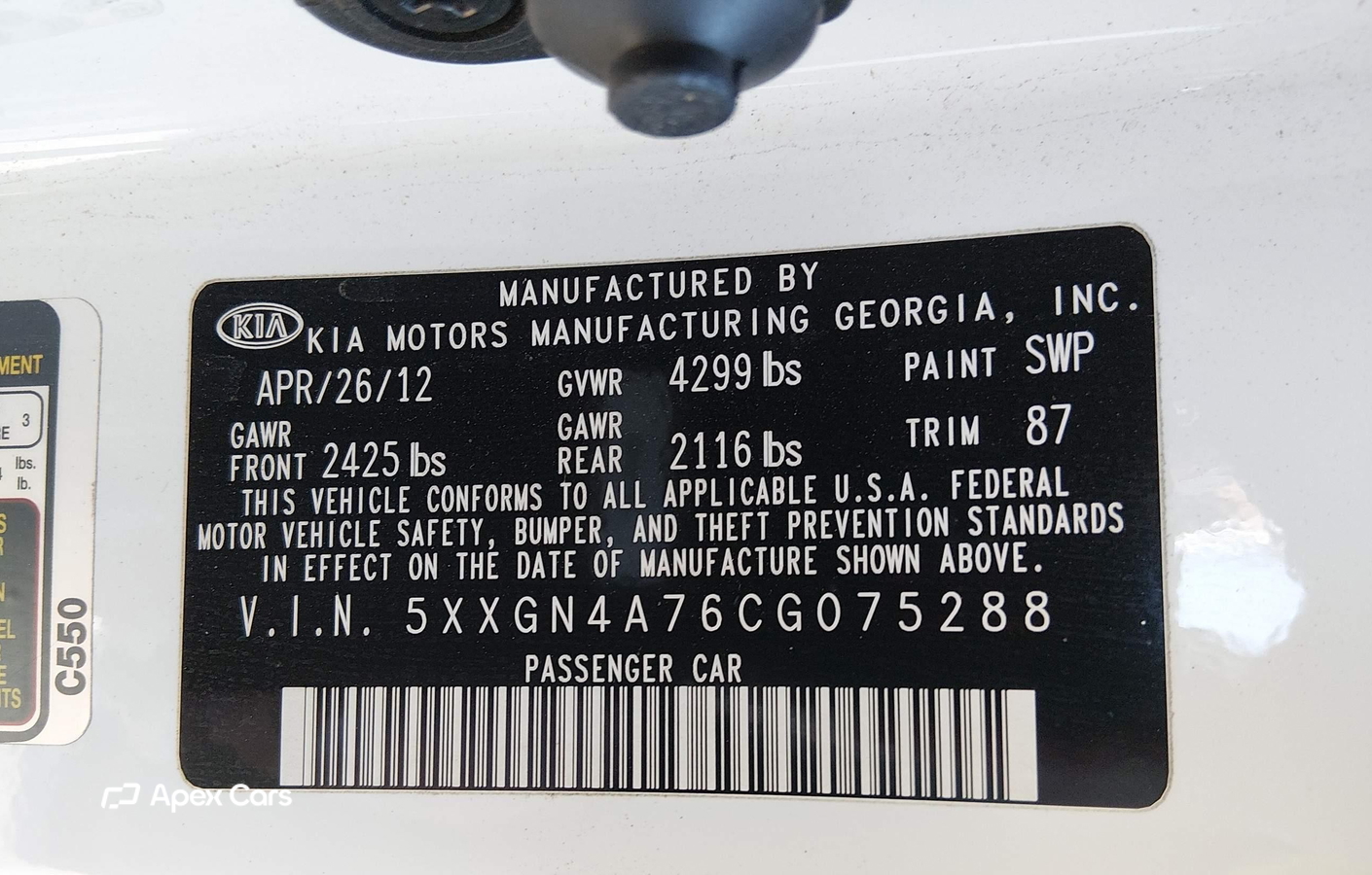 Kia Optima 2012