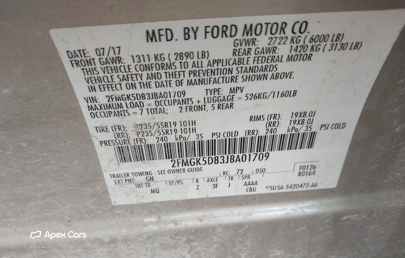 Ford Flex 2018