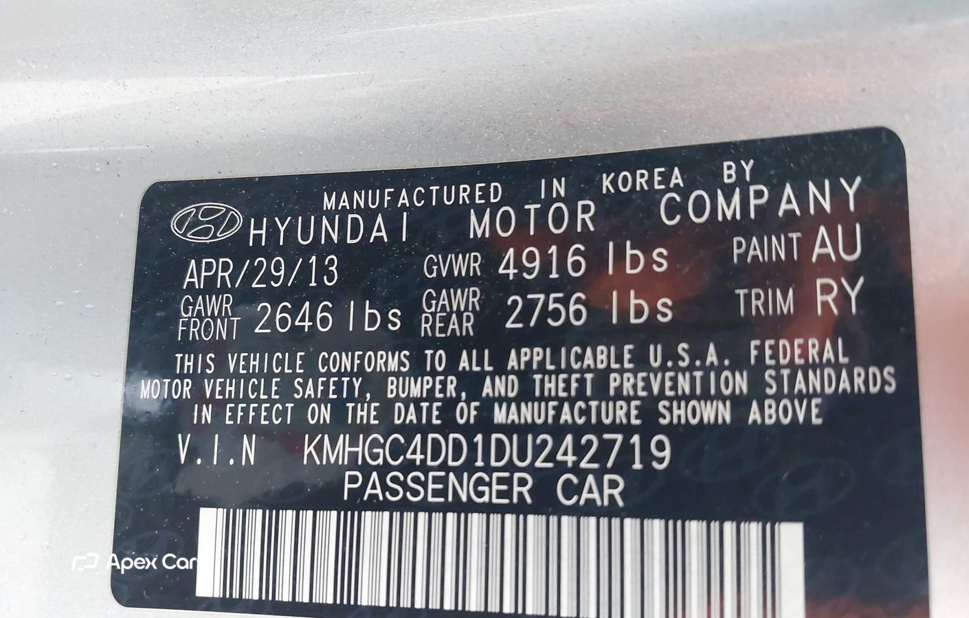 Hyundai Genesis 2013