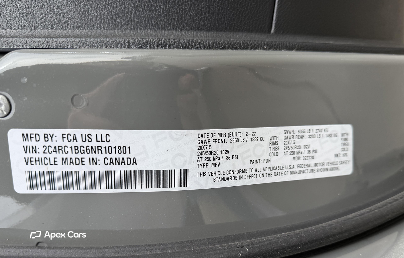 Chrysler Pacifica 2022