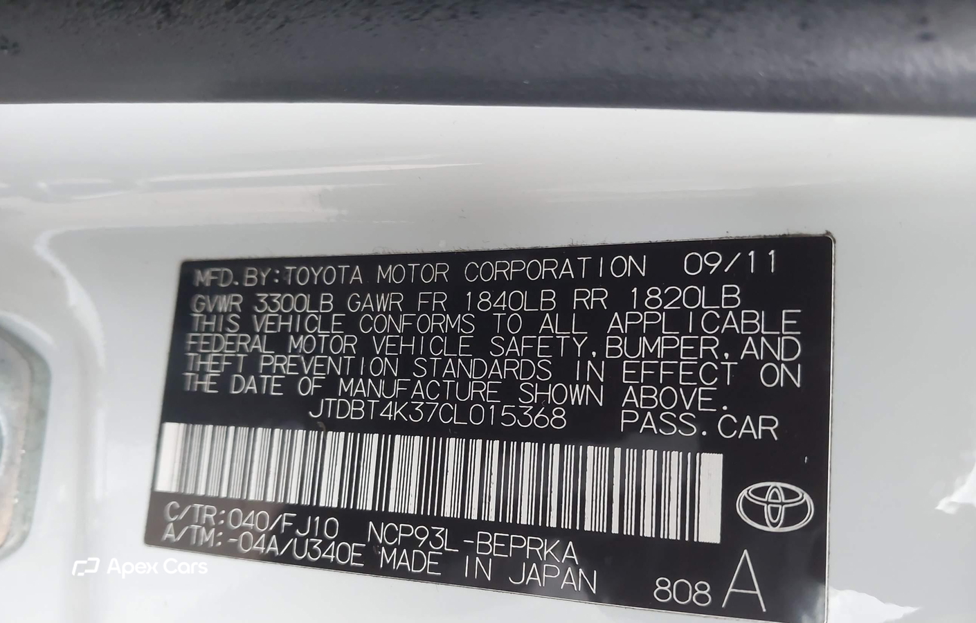 Toyota Yaris 2012