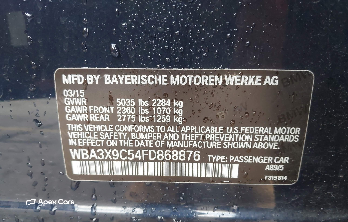 BMW Series 3 2015