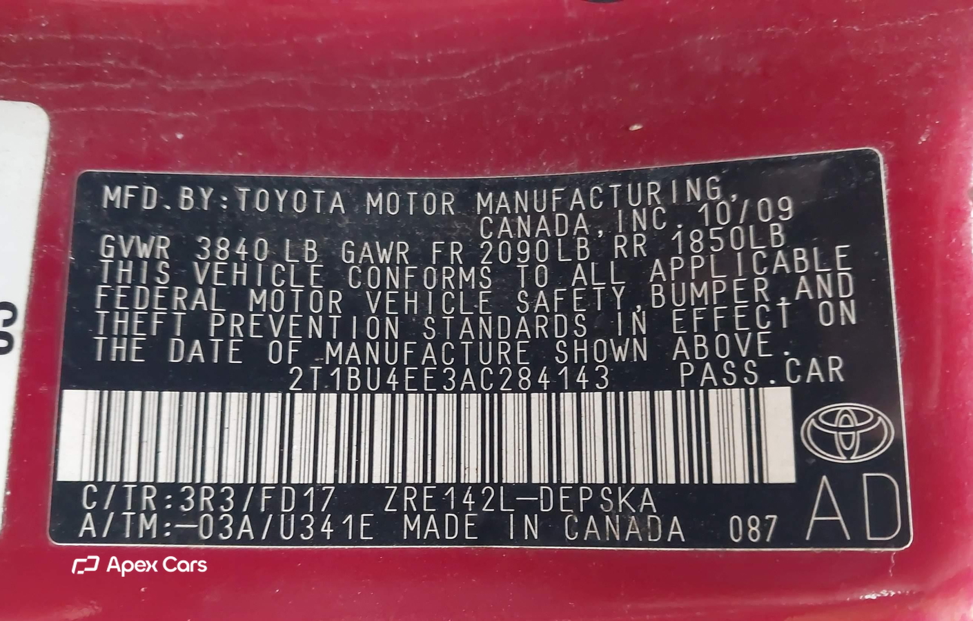 Toyota Corolla 2010