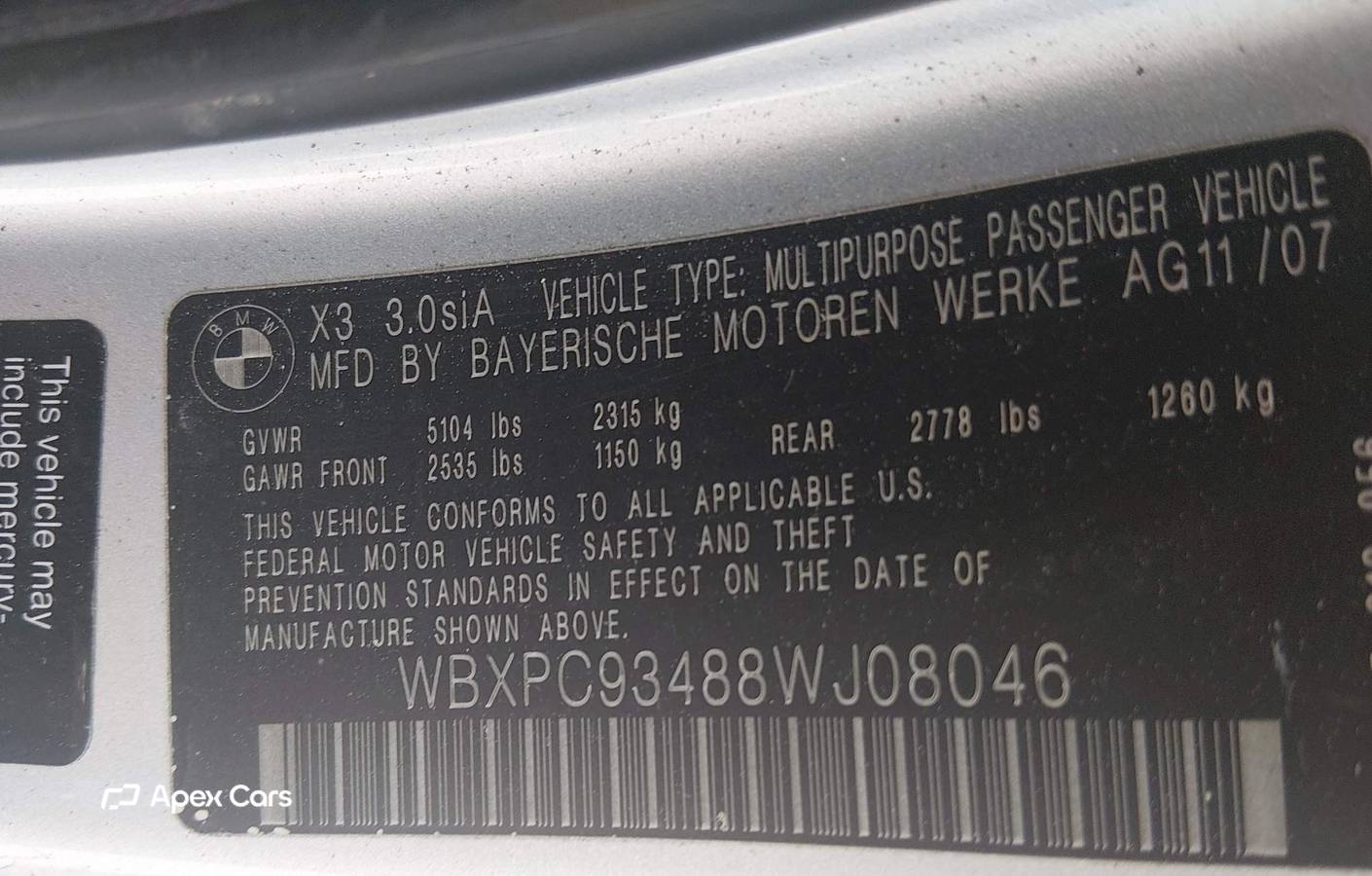 BMW X3 2008