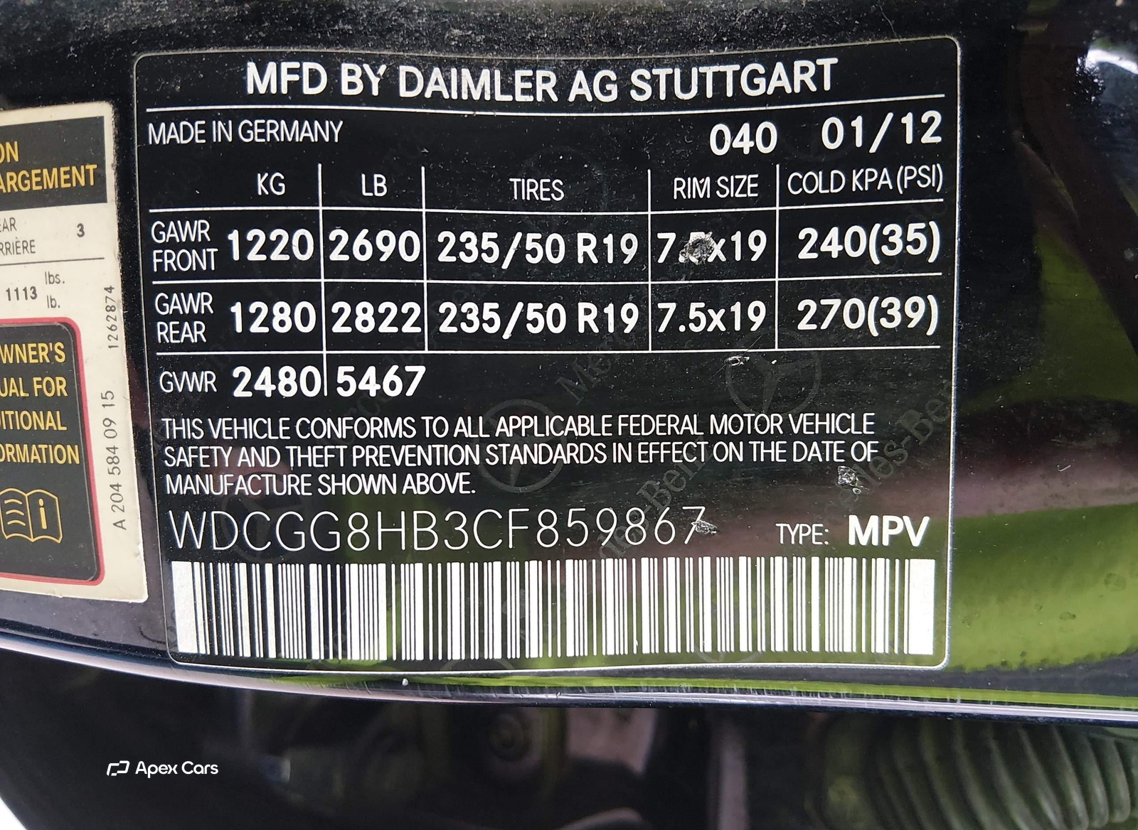 Mercedes-Benz GLK-klasse 2012