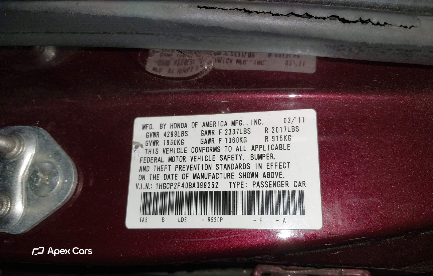 Honda Accord 2011