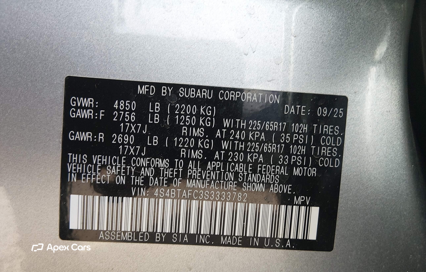 Subaru Outback 2025