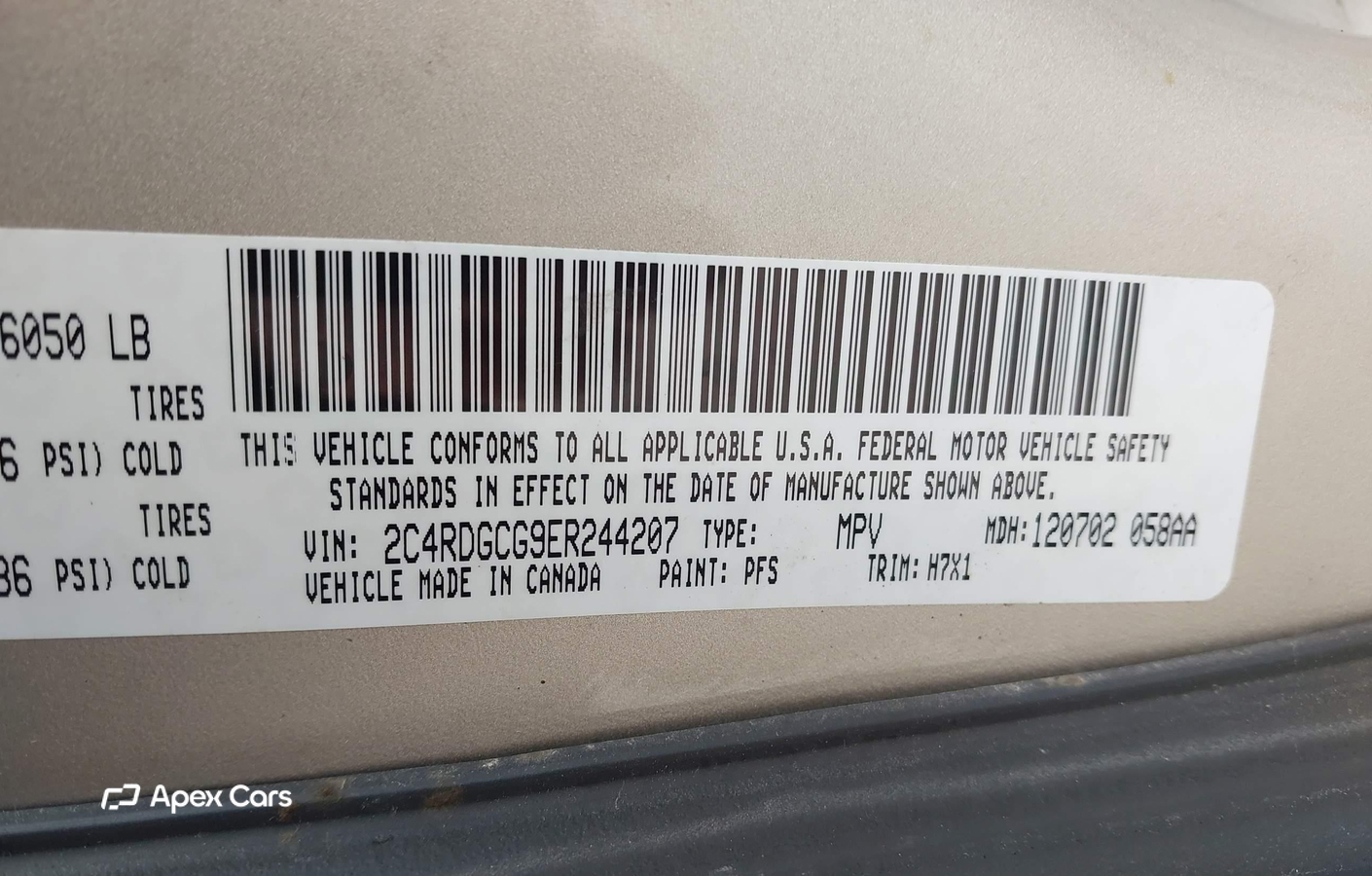 Dodge Caravan 2014