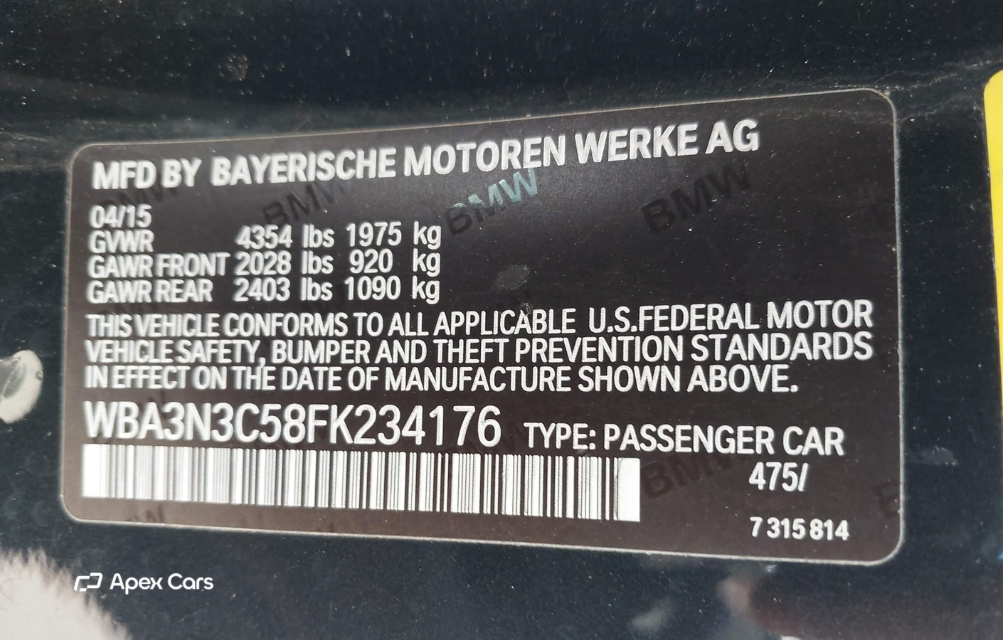 BMW Series 4 2015