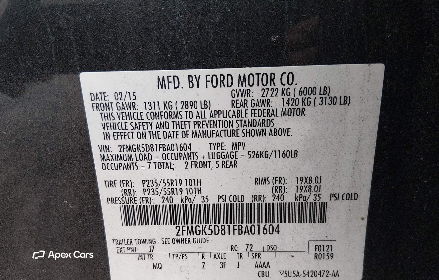 Ford Flex 2015
