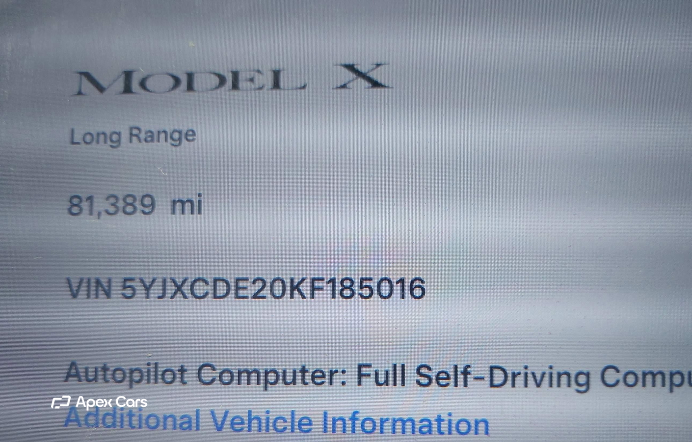 Tesla Model X 2019