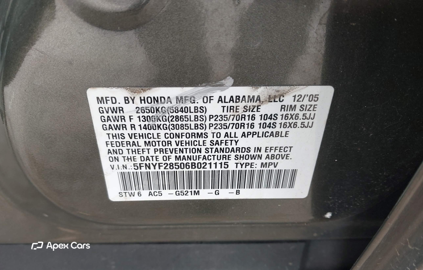 Honda Pilot 2006