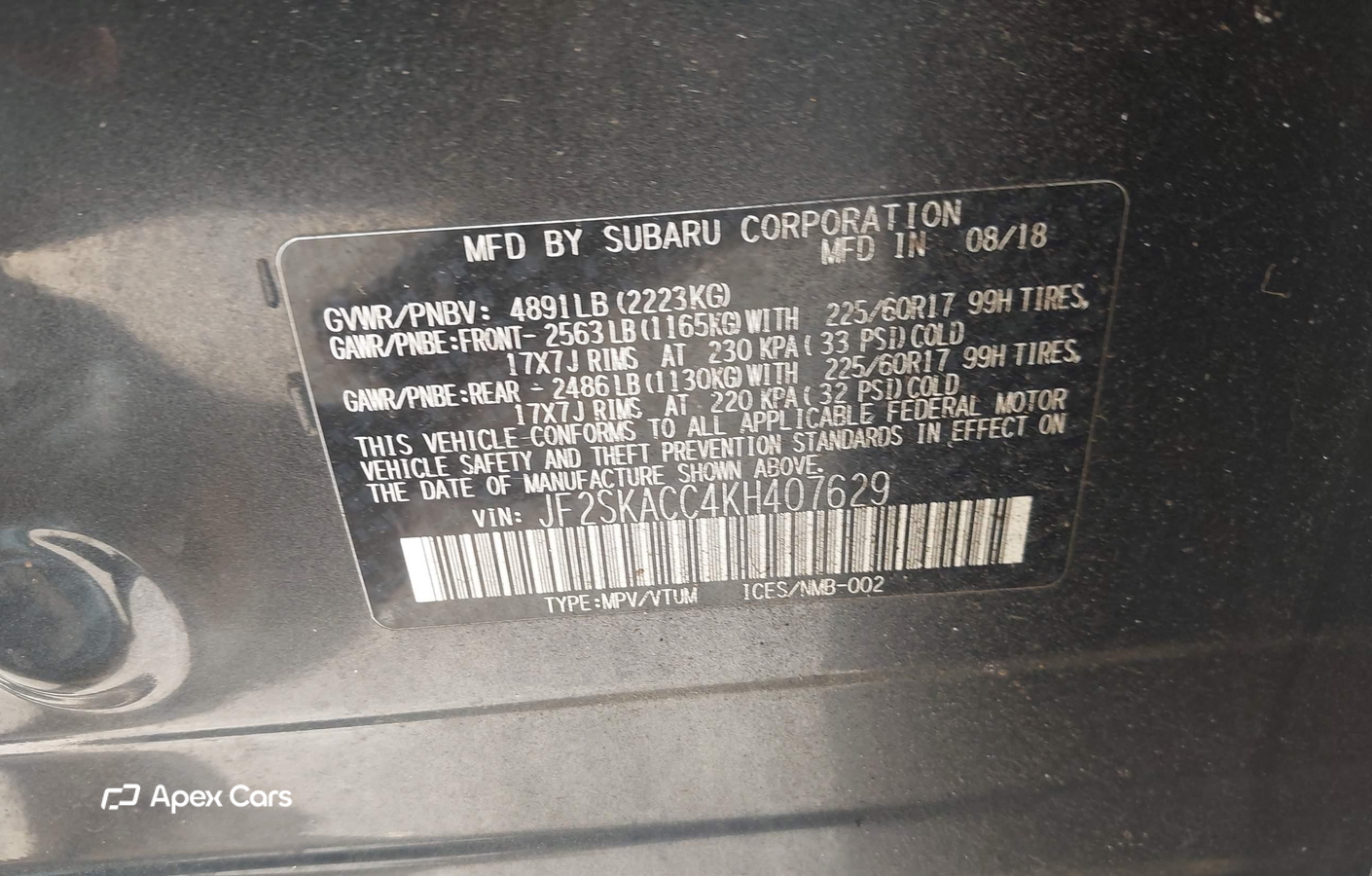 Subaru Forester 2019