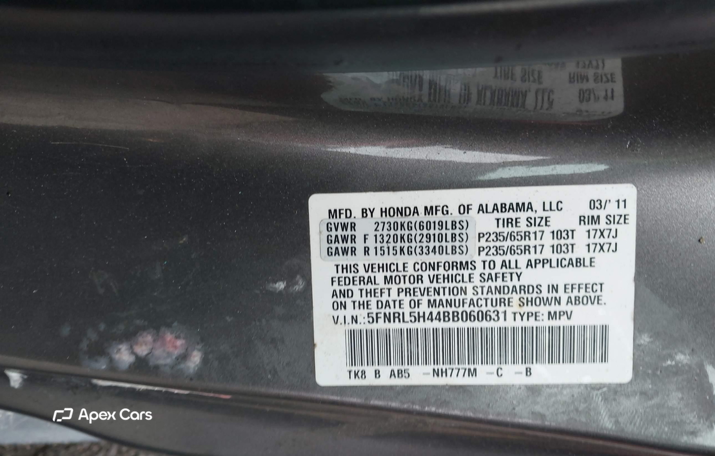 Honda Odyssey 2011