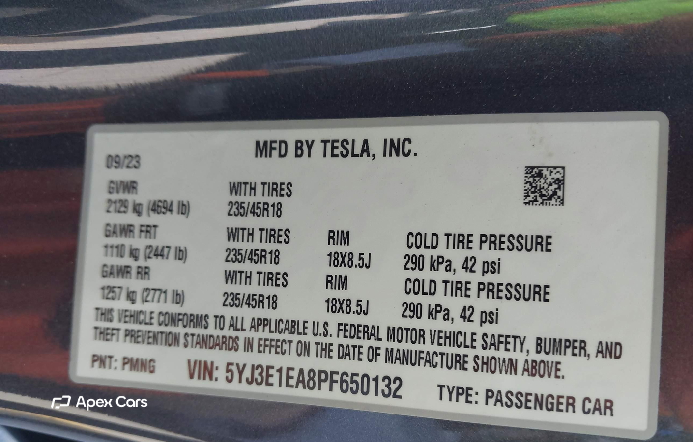 Tesla Model 3 2023