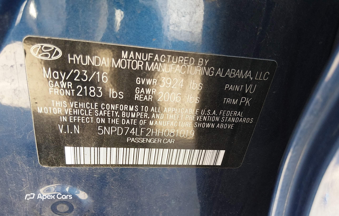 Hyundai Elantra 2017
