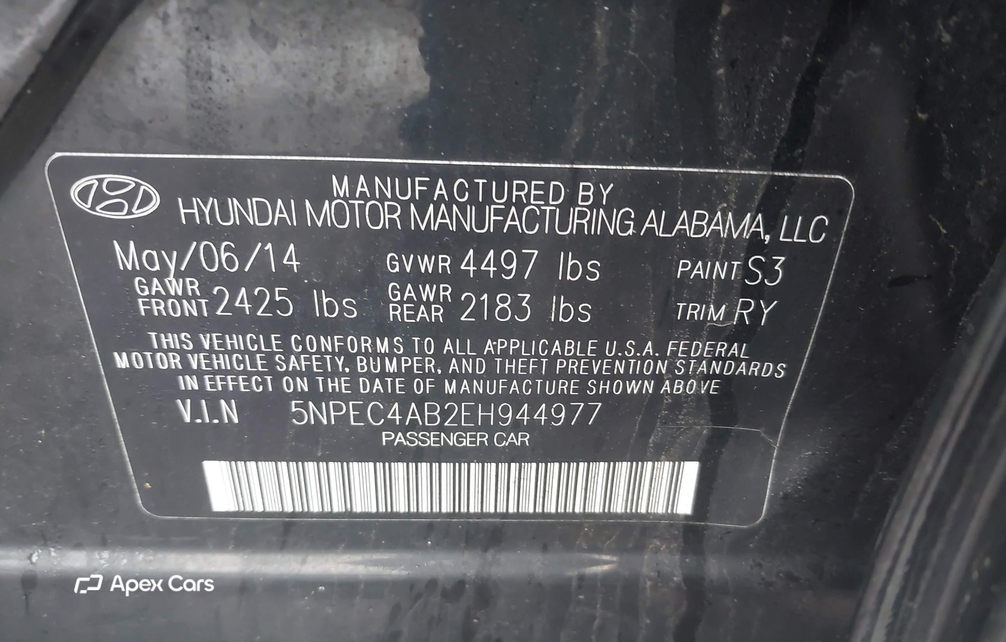 Hyundai Sonata 2014