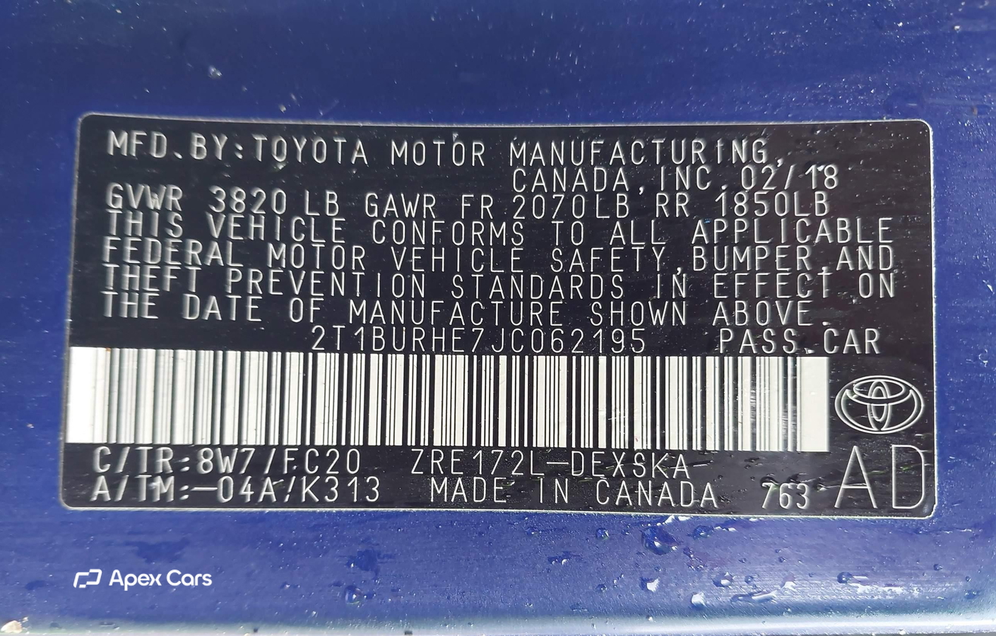 Toyota Corolla 2018
