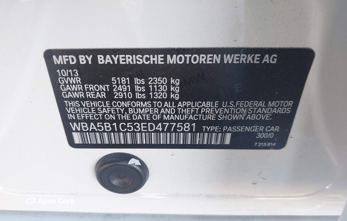 BMW Series 5 2014