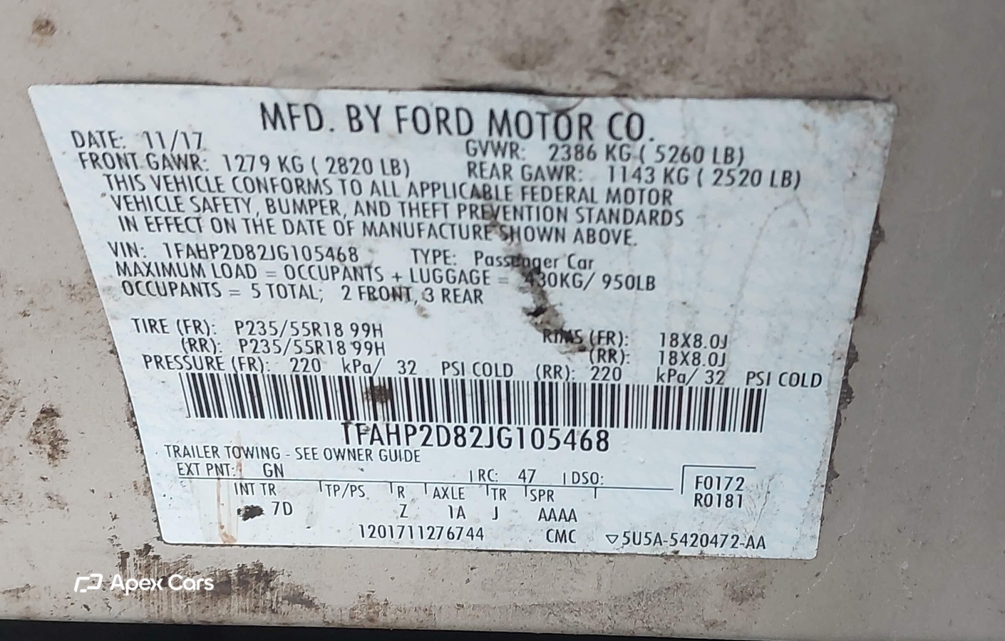 Ford Taurus 2018
