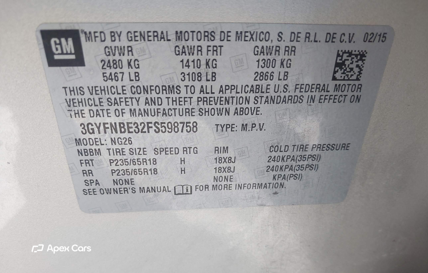 Cadillac SRX 2015