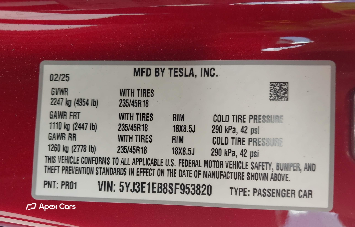 Tesla Model 3 2025