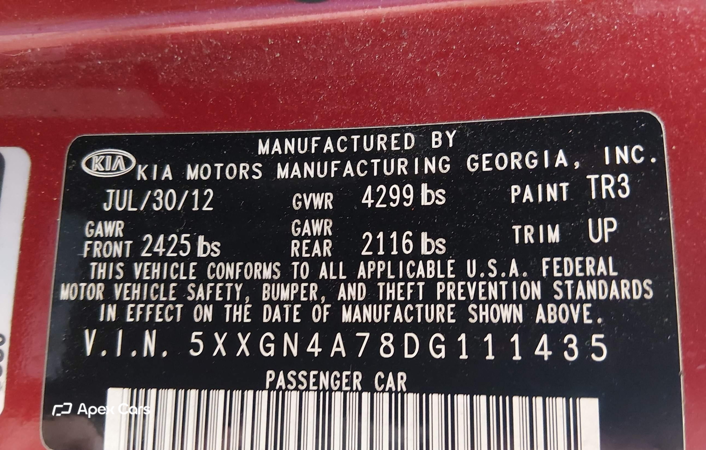 Kia Optima 2013