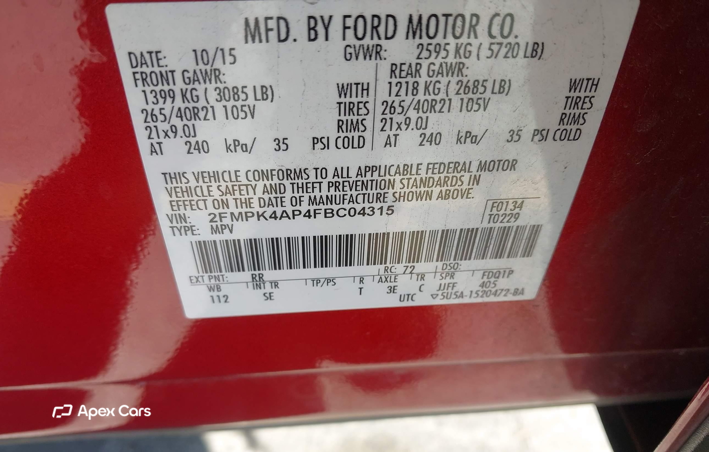 Ford Edge 2015