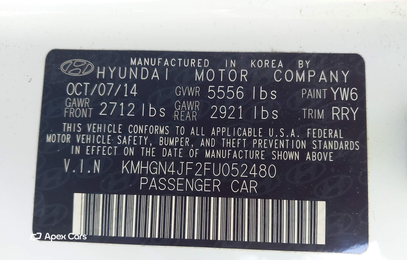 Hyundai Genesis 2015