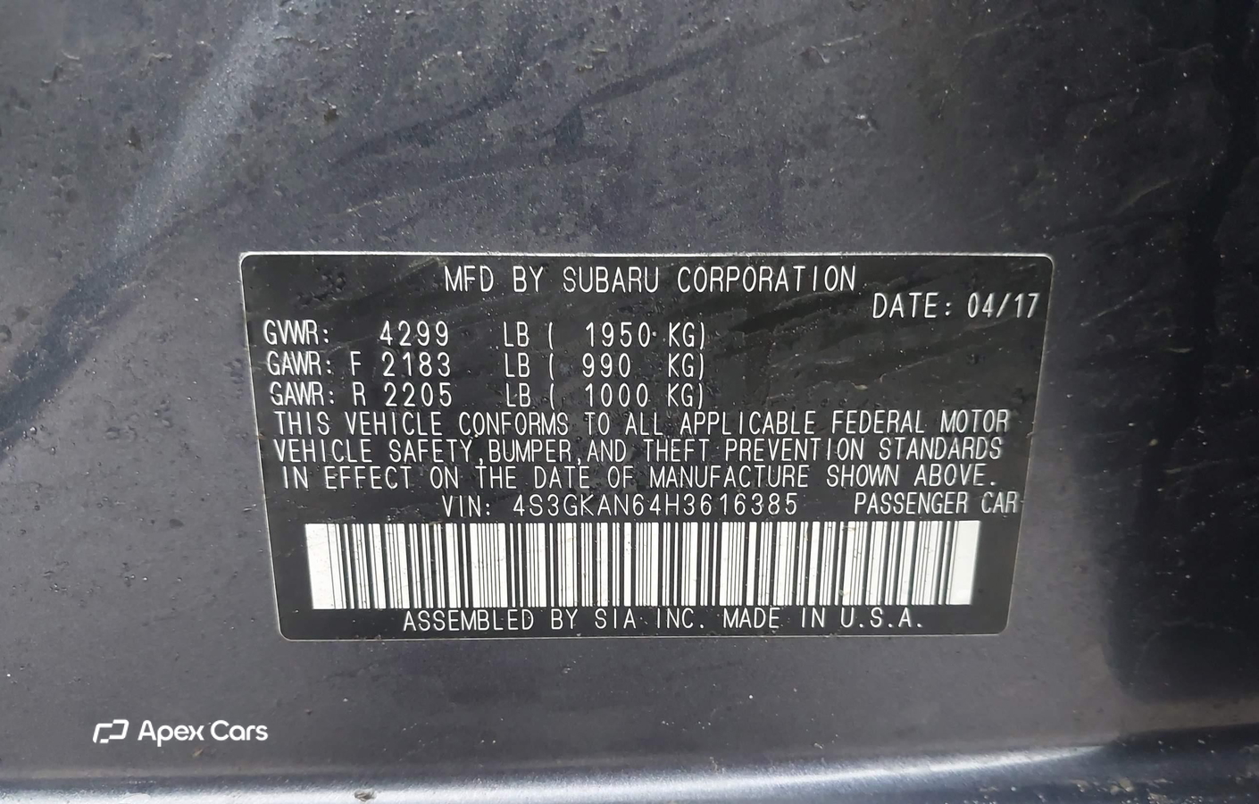 Subaru Impreza 2017