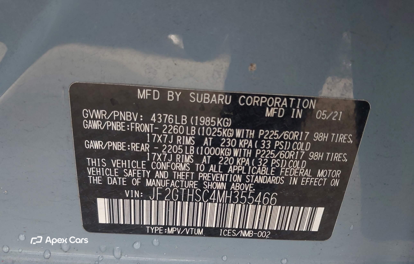 Subaru XV 2021