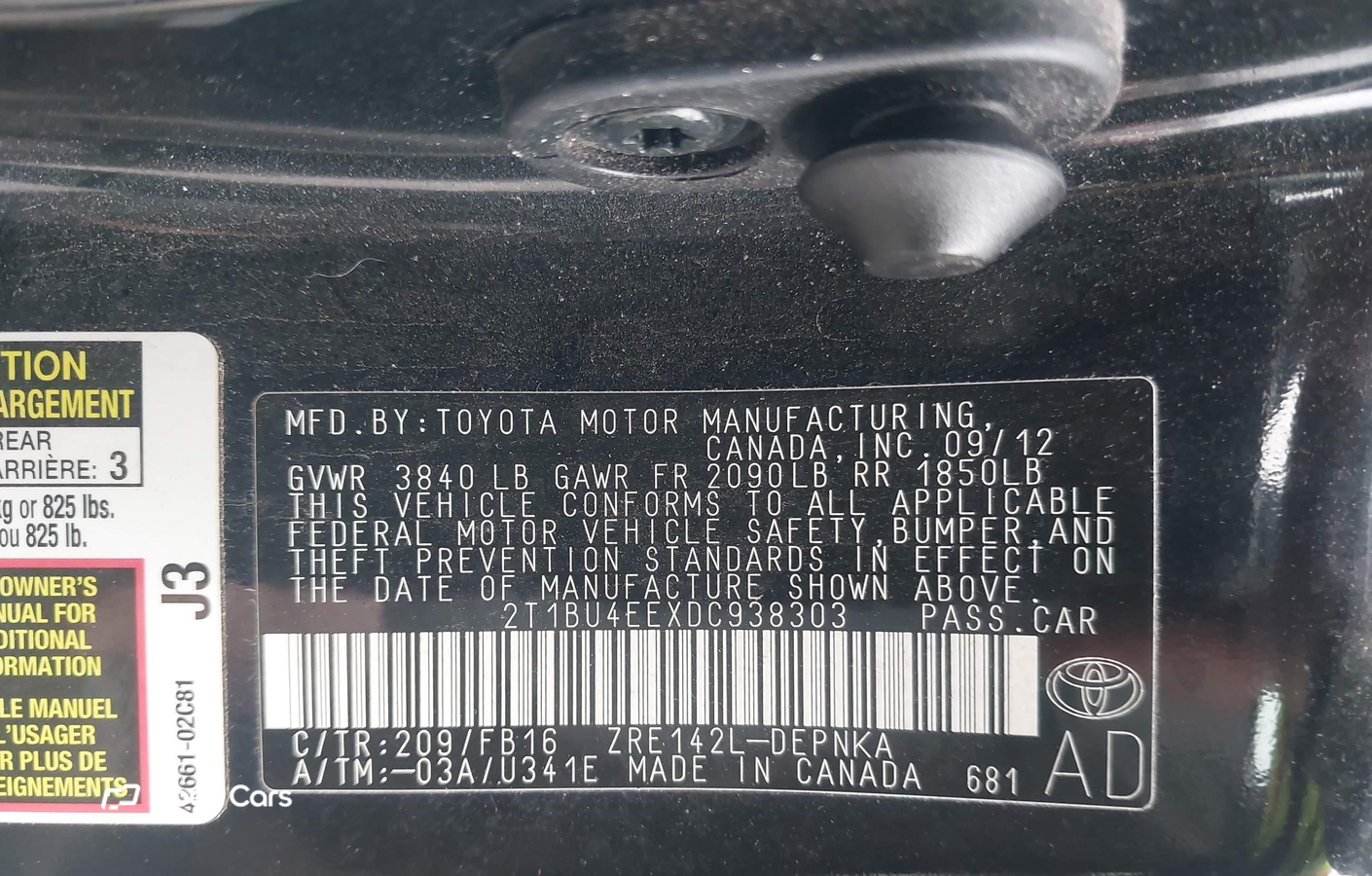 Toyota Corolla 2013